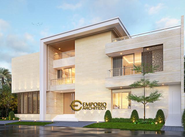 Gambar 1 Desain Rumah Modern Kontemporer 4 Lantai Bapak Hendro di  Tangerang