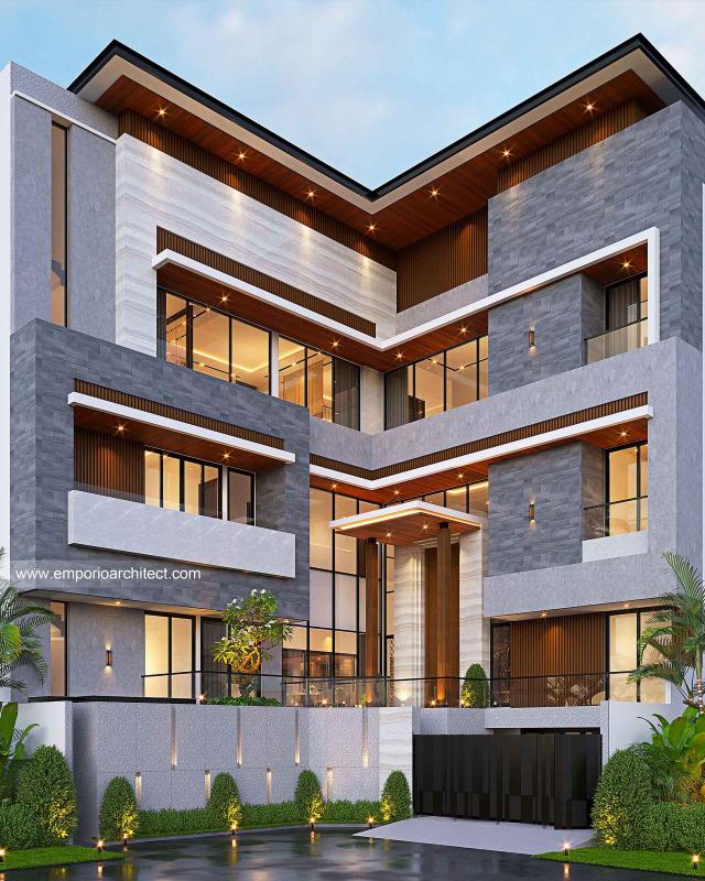 Image 1 Mr. JKO 1333 Modern House 4 Floors Design - Jakarta