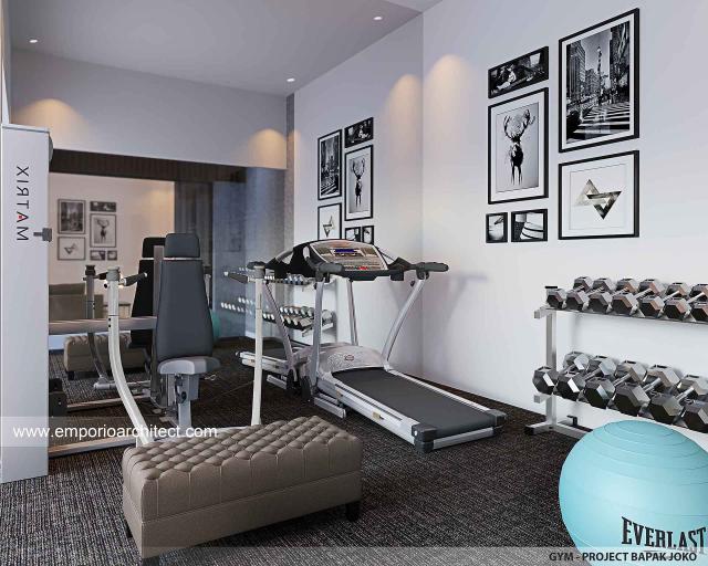 Desain Ruang Gym Rumah Modern 4 Lantai Bapak JKO di Jakarta