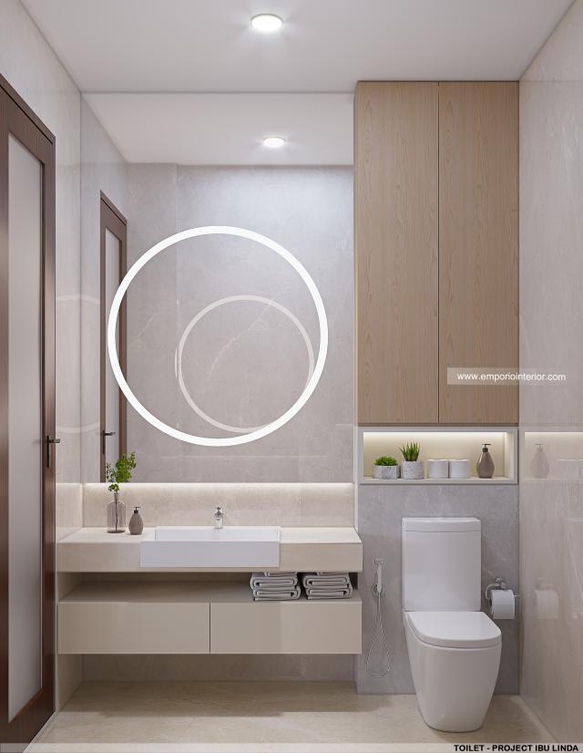 Desain Toilet Modern 4 Lantai Ibu Linda di Kotabaru Parahyangan, Bandung