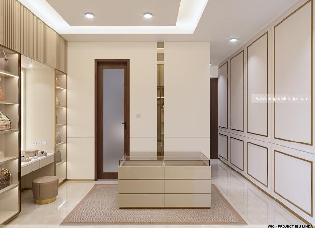 Desain Walk In Closet Modern 4 Lantai Ibu Linda di Kotabaru Parahyangan, Bandung