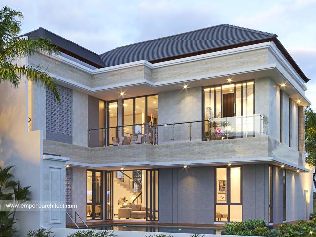 #housedesign - Mrs. Devi Modern Classic House 2 Floors Design - Cibubur, Jawa Barat - Code 16785