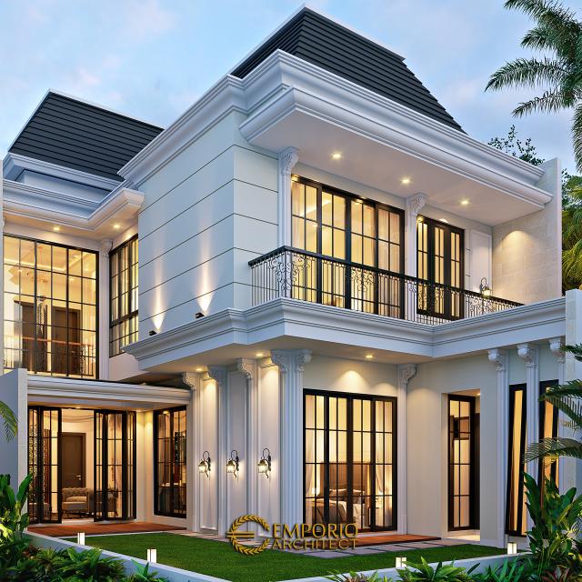 #modernhomedesign - Mrs. Zerli Modern Classic House 2 Floors Design - Jakarta - Code 19303