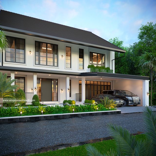 Gambar 2 Desain Rumah Modern Minimalis 2 Lantai Bapak WR 1923 di  Tangerang