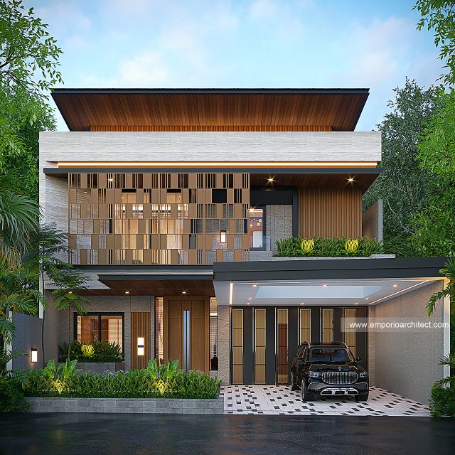 Video Desain Rumah Modern Minimalis 2 Lantai Bapak EVN 1925 di  Semarang