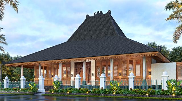 Gambar 1 Desain Rumah Tradisional Joglo Ndalem Retno 1 Lantai  di  Yogyakarta