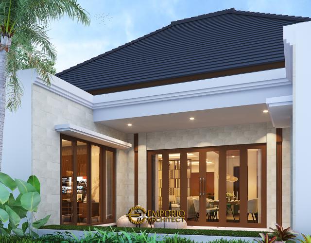 Desain Rumah Desain Style Villa Bali Modern Tropis 1 Lantai