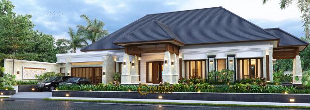 Desain Rumah Villa Bali 1 Lantai Ibu Asih