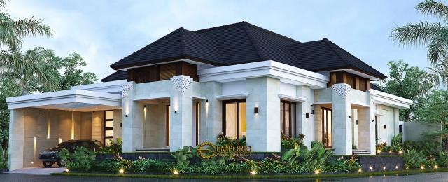 Desain Rumah Villa Bali 1 Lantai Bapak Tony Yauwri di  Makassar, Sulawesi Selatan