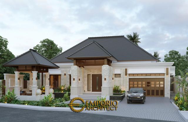 Desain Rumah Villa Bali 1 Lantai Bapak Ayat di  Serang, Banten