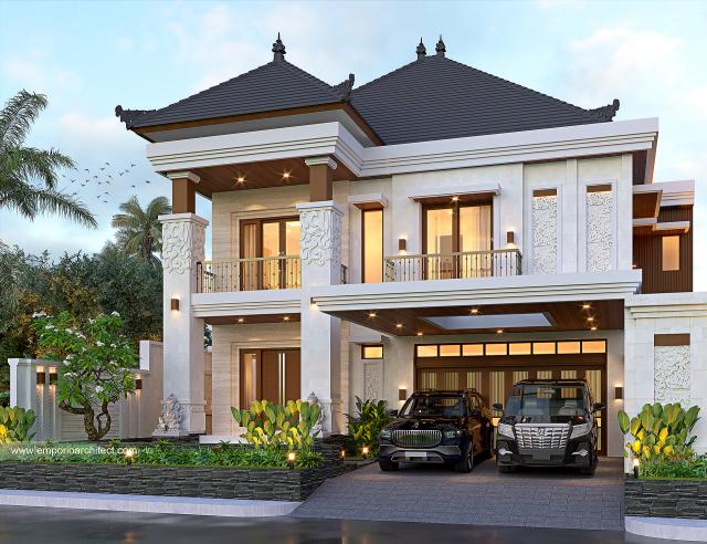 Desain Rumah Villa Bali 2 Lantai Ibu Mieke di  Badung, Bali