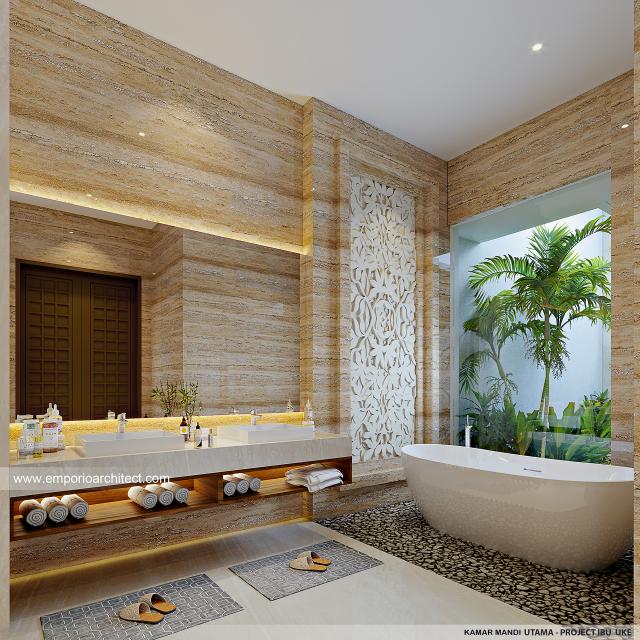 #bathroomdesign - Mrs. UK 1521 Villa Bali House 2 Floors Design - Bogor - Code 30025