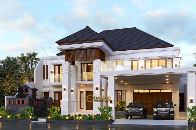 Desain Rumah Villa Bali 2 Lantai Bapak Made Astawa di  Cinere, Depok