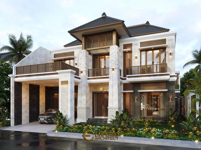 Gambar 1 Desain Rumah Villa Bali 2 Lantai Ibu ID di  Surakarta, Jawa Tengah