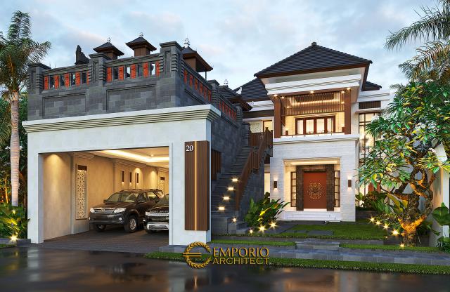 Desain Rumah Villa Bali 2 Lantai Bapak Sanjaya di  Denpasar, Bali