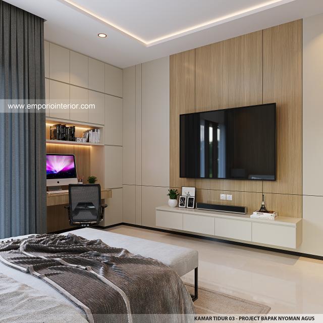 #bedroomdesign - Mr. NGS Villa Bali House 2 Floors Design - Denpasar, Bali - Code 31433