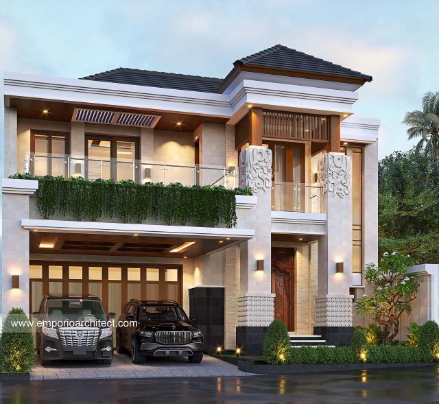 Video Desain Rumah Villa Bali 2 Lantai Ibu NNY 1427 di  Pasuruan