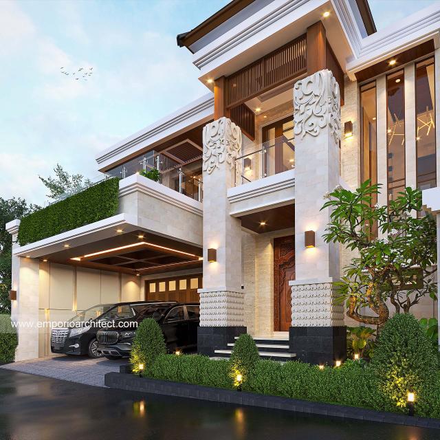 #housefacade - Mrs. NNY 1427 Villa Bali House 2 Floors Design - Pasuruan - Code 27484