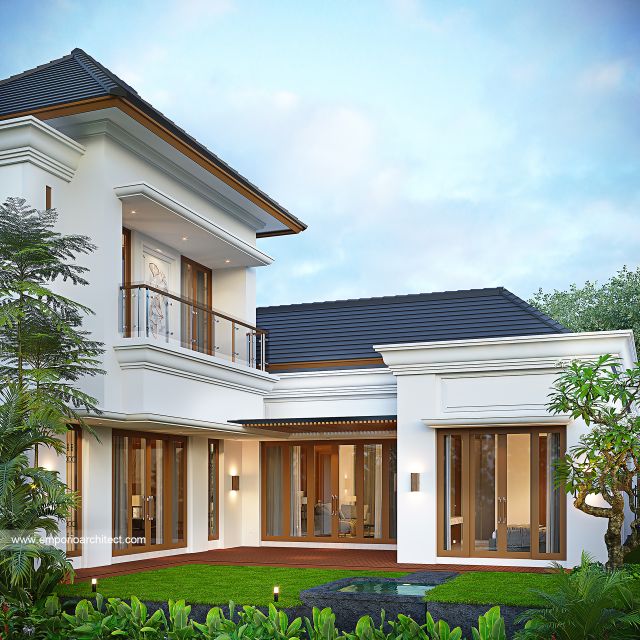 Gambar 3 Desain Rumah Villa Bali 2 Lantai Bapak RP 1995 di  Padang