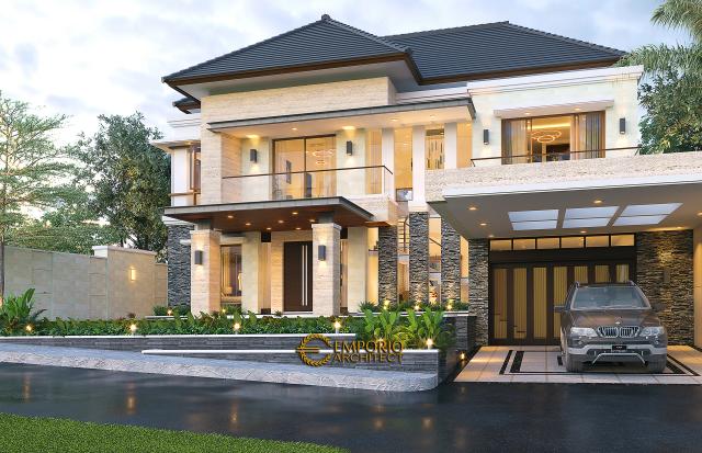 Desain Rumah Villa Bali Modern 2 Lantai Ibu Yuyun di  Nusa Tenggara Timur