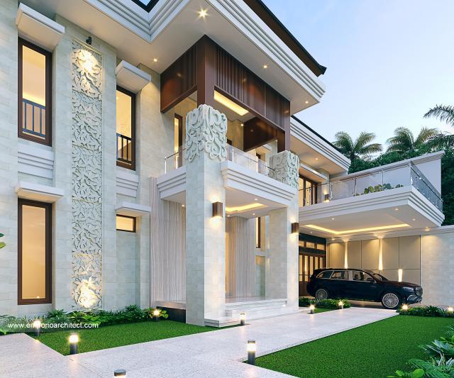 #2floorshousedesign - Mr. RZK 1285 Villa Bali House 2 Floors Design - Pekanbaru, Riau - Code 22970