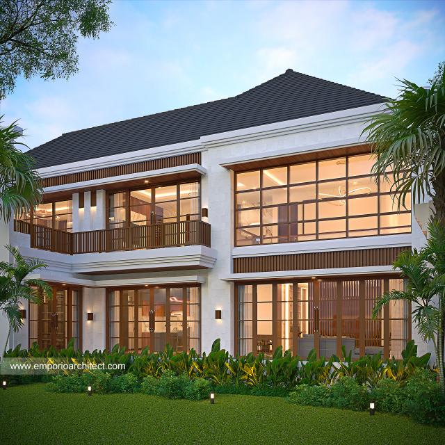 Gambar 3 Desain Rumah Villa Bali 2 Lantai Ibu GLD 1615 di  Lampung