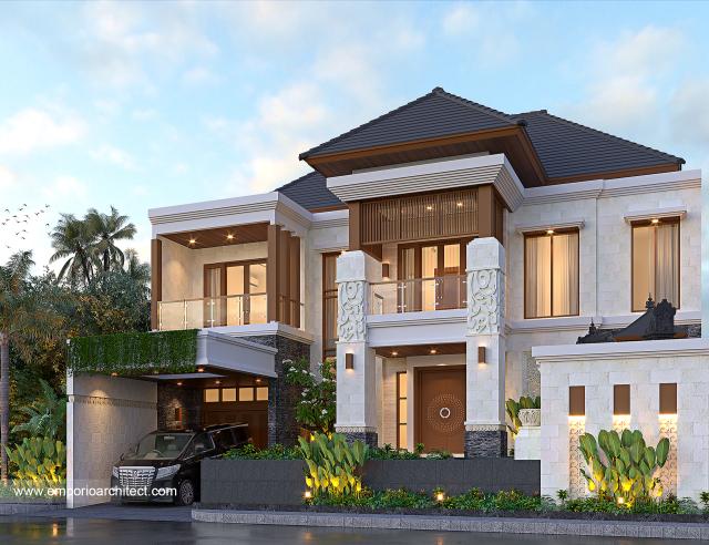 Gambar 1 Desain Rumah Villa Bali 2 Lantai Bapak dr. MDN di  Bali