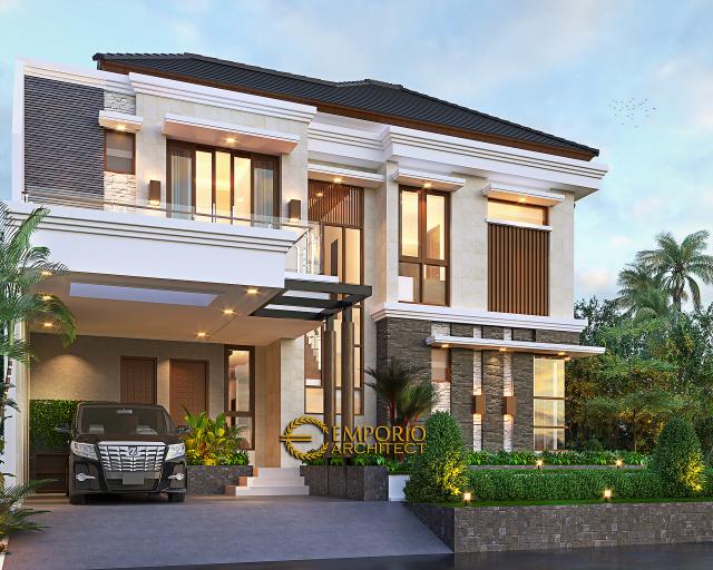 Gambar 3 Desain Rumah Villa Bali 2 Lantai Bapak Andi di  Bekasi, Jawa Barat