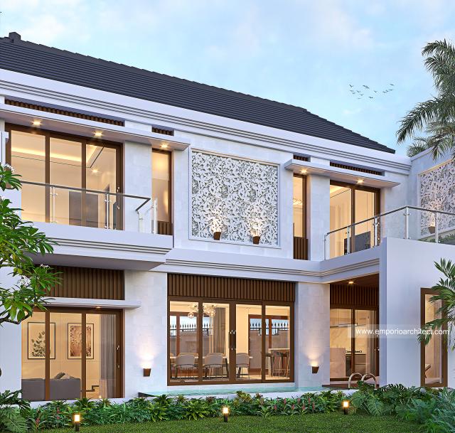 Gambar 3 Desain Rumah Villa Bali 2 Lantai Ibu LZA 1377 di  Tangerang