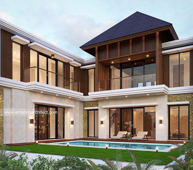 #exteriordesign - Mr. Yusri Villa Bali House 2.5 Floors Design - Malaysia - Code 28106