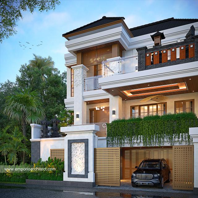 Gambar 2 Desain Rumah Villa Bali 3 Lantai Bapak DW 1631 di  Gianyar, Bali