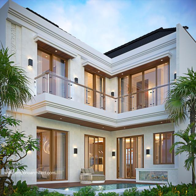 Gambar 3 Desain Rumah Villa Bali 3 Lantai Bapak DW 1631 di  Gianyar, Bali