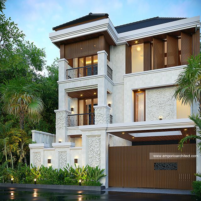 Gambar 1 Desain Rumah Villa Bali 3 Lantai Ibu SHR 1655 di  Bali