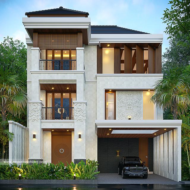 Gambar 2 Desain Rumah Villa Bali 3 Lantai Ibu SHR 1655 di  Bali