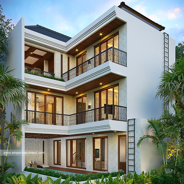 Gambar 3 Desain Rumah Villa Bali 3 Lantai Ibu SHR 1655 di  Bali