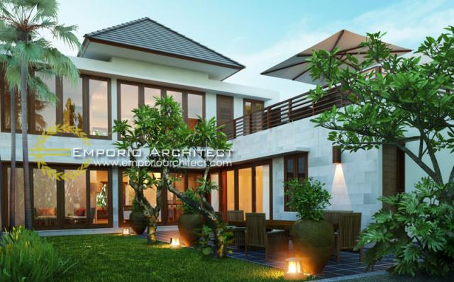 Gambar 2 Desain Rumah Villa Bali 2 Lantai Ibu Vina di  Denpasar, Bali