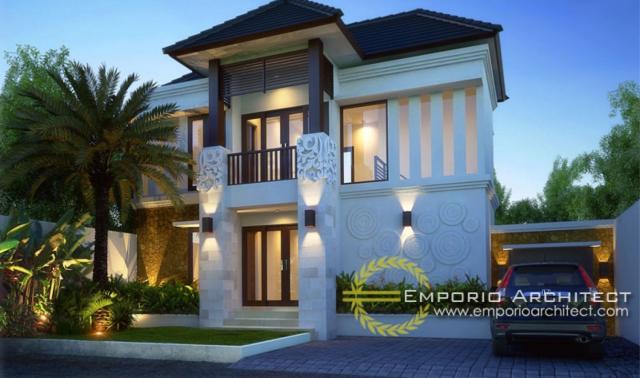 Gambar 1 Desain Rumah Villa Bali 2 Lantai Bapak Wayan Budi di  Denpasar, Bali