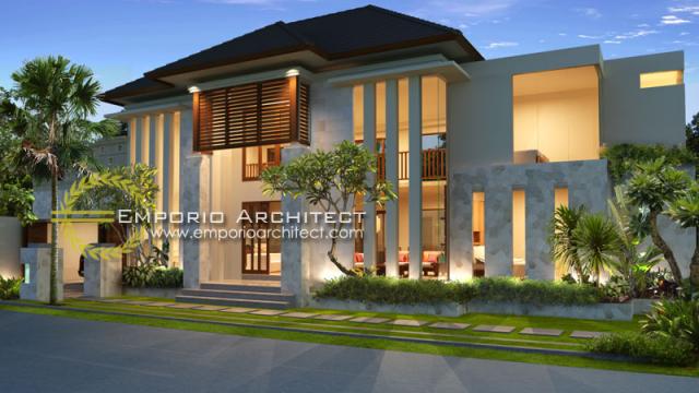 Gambar 3 Desain Rumah Villa Bali 2 Lantai Bapak Wijaya di  Denpasar, Bali