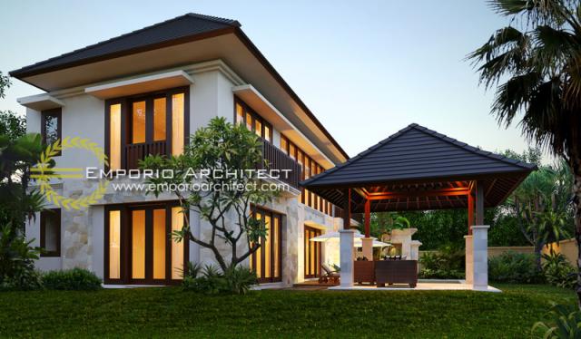 Gambar 3 Desain Rumah Villa Bali 2 Lantai Ibu Yoni di  Tabanan, Bali