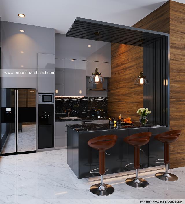 #kitchendesign - Mr. GLN 1445 Modern Shop and Office 2 Floors Design - Buli, Maluku Utara - Code 28748