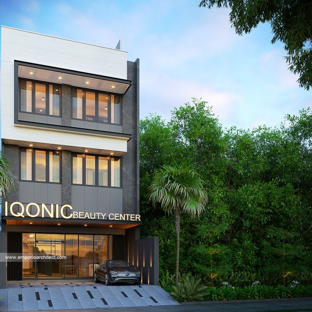 Gambar 2 Desain Beauty Center dan Rumah Modern 3 Lantai Bapak CN 1883 di   Jakarta