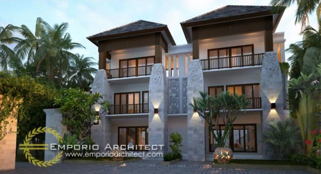 Gambar 1 Desain Ubud Golden Villa Style Villa Bali 3 Lantai di  Ubud, Bali