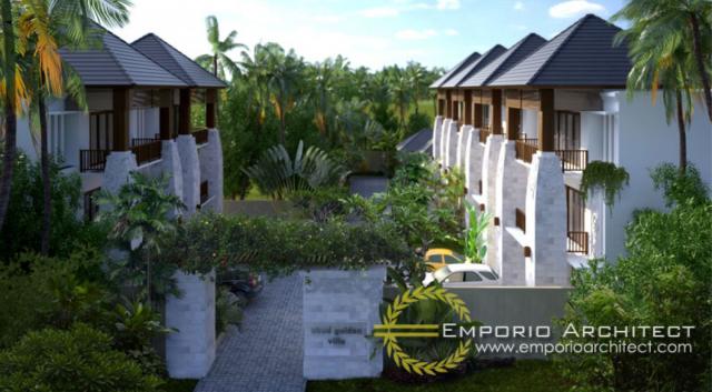 Desain Exterior 3 Ubud Golden Villa Style Villa Bali 3 Lantai di Bali