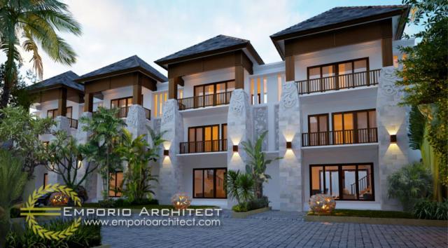 Desain Exterior 6 Ubud Golden Villa Style Villa Bali 3 Lantai di Bali