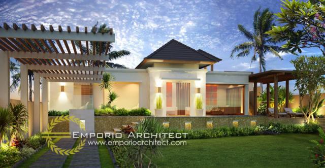 Gambar 1 Desain Villa Amarilis Style Villa Bali 1 Lantai di  Denpasar, Bali