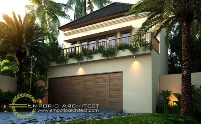 Desain Exterior 2 Villa Style Villa Bali 2 Lantai Bapak Gung Suryo di Gianyar, Bali