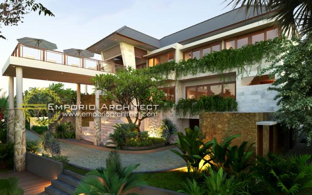 Desain Exterior 2 Villa Style Villa Bali 2 Lantai Ibu Deby di Bali