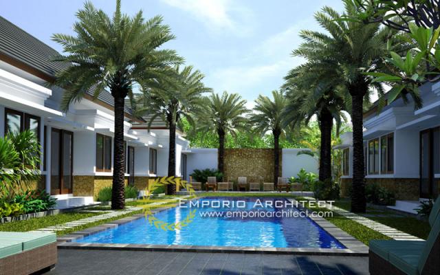 Desain Exterior 2 Villa Style Villa Bali 1 Lantai Bapak Gede Agus di Bali