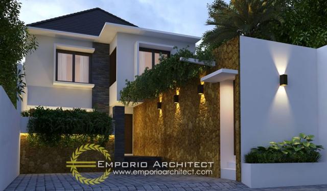 Desain Tampak Depan Villa Style Villa Bali 2 Lantai Gede Arya di Bali