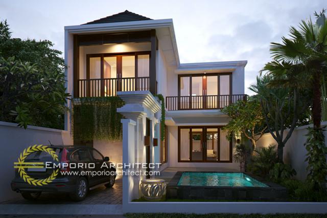 Desain Exterior 1 Villa Style Villa Bali 2 Lantai Ibu Dewi di Jimbaran Bali